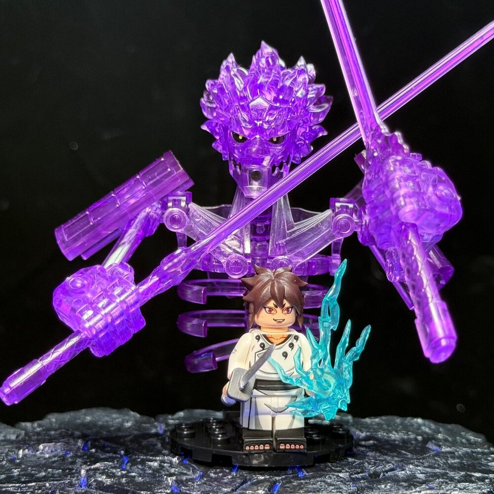 Indra Otsutsuki & Susanoo Mode Custom Naruto Minifigure Set